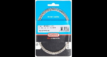 Rem binnenkabel Elvedes 2250mm 7×7 draads RVS ø1,5mm met V-nippel ø5,5 × 10 en T-nippel ø7 × 6mm