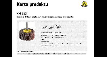 KLINGSPOR ŚCIERNICA TRZPIENIOWA LISTKOWA 20*15*6 P80 KM613 (levertijd 8 werkdagen)