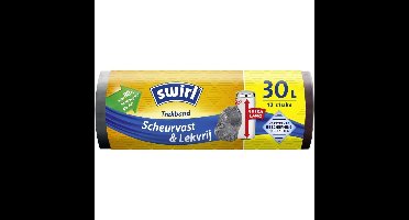 Swirl XL Pedaalemmerzakken met Trekband 30L 12 Stuks