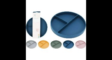 Siliconen Bord 3 Vaks met Zuignap Assorti