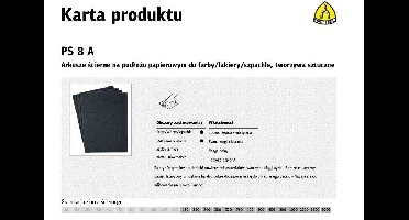 KLINGSPOR PAPIER ŚCIERNY WODNY P2000 PS8A/50szt (levertijd 8 werkdagen)