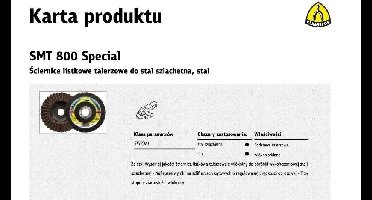 KLINGSPOR ŚCIERNICA LISTKOWA SMT800 125 SPEC.MEDIUM WŁÓKNINA (levertijd 8 werkdagen)