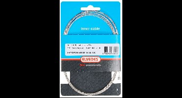 Schakel binnenkabel Elvedes 2250 mm 7 ×7 draads RVS ø1,1mm met N-nippel ø4.5 × 4.5mm - Zilver