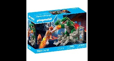 Playmobil 71831 Superhelden vs. de Reuzenhagedis, Superhelden
