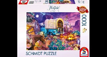 Puzzel - SCHMIDT SPIELE - Romantisch kamperen in het Wilde Westen - 1000 stukjes - Vanaf 12 jaar