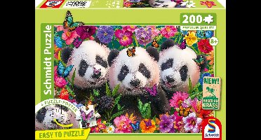 Puzzel - SCHMIDT SPIELE - Panda Trio - 200 stukjes - Vanaf 8 jaar