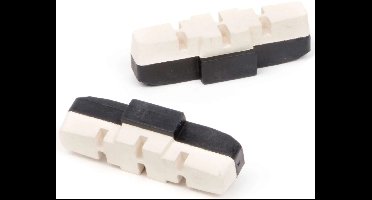 Rembloksets Elvedes power pads Magura HS11 / HS33 - witte compound (op kaart)