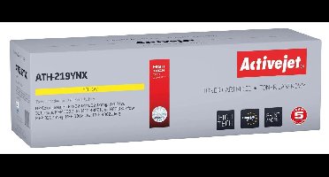 Activejet ATH-219YNX toner voor HP printer, vervanging HP 219X W2192X; Supreme; 2500 pagina's; geel, met chip