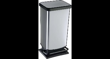 Rotho Paso Pedaalemmer 40L Zilver Metallic