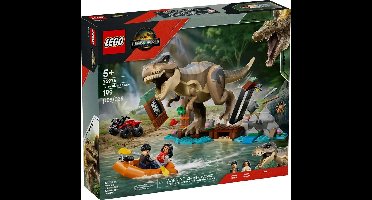 LEGO JURASSIC WORLD 76975 T-Rex ontsnappen aan de rivier