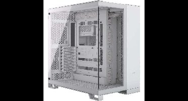 PC-behuizing - CORSAIR - 6500X Mid-Tower dubbele kamer van gehard glas - Wit
