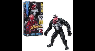 Venom Deluxe Figuur van 30 cm, Titan-serie, Superheldenspeelgoed voor kinderen, Marvel Spider-Man, Geschikt voor kinderen vanaf 4 jaar