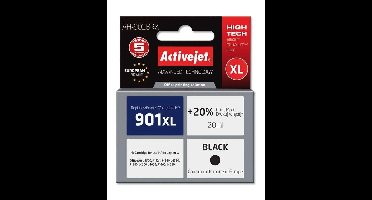Activejet AH-901BRX inkt (ter vervanging van HP 901XL CC654AE; Premium; 20 ml; zwart)