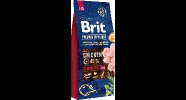 BRIT Premium by Nature Senior Large / Extra Large Chicken - droog hondenvoer - 15 kg