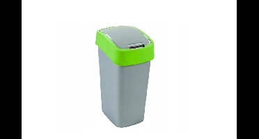 CURVER KOSZ NA ŚMIECI "FLIP BIN" 9L /SREBRNY/ ZIELONY (levertijd 8 werkdagen)