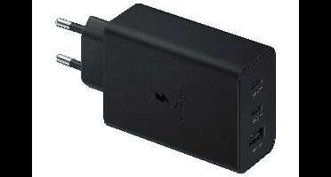 Lader SAMSUNG Trio EP-T6530 65W PD 1x USB-A, 2x USB-C (EP-T6530NBEGEU) Zwart