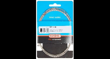 Schakel binnenkabel Elvedes 3000mm 1 x 19 draads RVS ø1,1mm N-nippel ø4×4 mm + T-nippel ø4,5×4,5 mm - Zilver