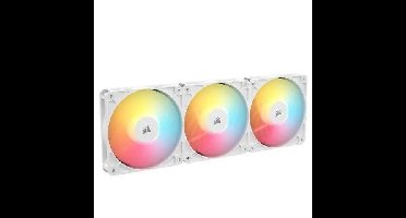 CORSAIR - RS120-R ARGB Wit - Behuizingsventilator - 120 mm ARGB-ventilator - Set van drie