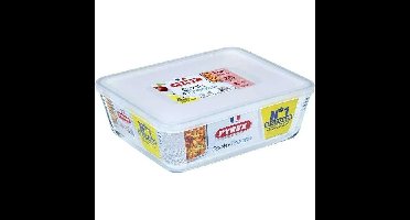 PYREX - 244P000 / 7043 - Rechthoekige schaal met deksel - 27cm * 22 cm - Pyrex Cook & Freeze