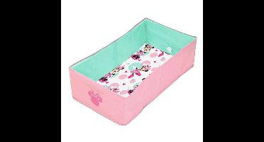 DISNEY BABY - MINNIE, Opvouwbaar babybadje - Draagbaar - Waterdichte voering - Gemakkelijk schoon te maken - Gemakkelijk leeg te laten lopen
