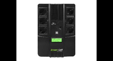 Green Cell UPS06 UPS Line-interactive 600 VA 360 W 6 AC-uitgang(en)