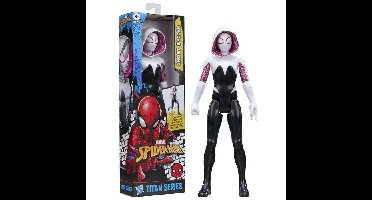 Luxe Ghost-Spider actiefiguur van 30 cm, Titan-serie, superheldenspeelgoed voor kinderen, Marvel Spider-Man, geschikt voor kinderen vanaf 4 jaar.