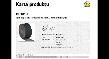 KLINGSPOR PŁÓTNO ROLKA 150mm 120 KL381J (50mb) (levertijd 8 werkdagen)