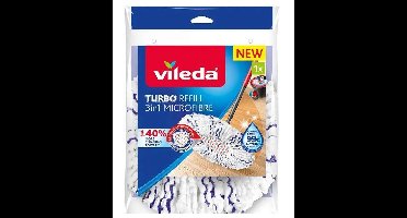 VILEDA TURBO 3w1 dweilaccessoire Dweilpad Microvezel 1 stuk(s) Wit