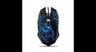 Esperanza EGM203B Scorpio muis USB Type-A Optisch 2400 DPI Rechtshandig