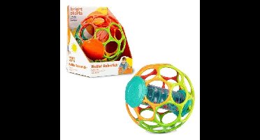 BRIGHT STARS Oball Easy-Grip Rain Stick BPA-vrij babyspeelgoed, rood, geel, groen en blauw, voor pasgeborenen