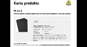 KLINGSPOR PAPIER ŚCIERNY WODNY P2000 PS11A/50szt (levertijd 8 werkdagen)