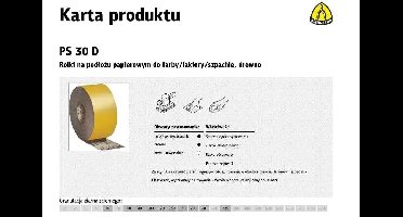 KLINGSPOR PAPIER ROLKA 115mm PS30D P240 (50mb) (levertijd 8 werkdagen)