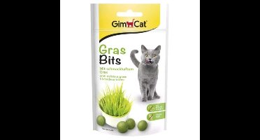 GIMCAT GrasBits Knapperige grasbrokjes - kattensnack - 425g