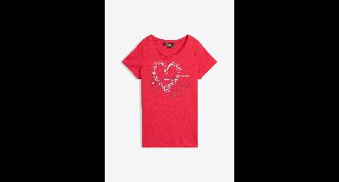 Katoenen shirt met hart van biologisch katoen