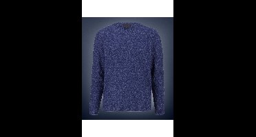 OLYMP SIGNATURE Casual Regular Fit Trui ronde hals nachtblauw, Cable knit