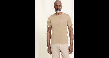OLYMP SIGNATURE Casual Regular Fit T-Shirt ronde hals caramel, Effen