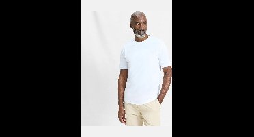 OLYMP SIGNATURE Casual Regular Fit T-Shirt ronde hals wit, Effen