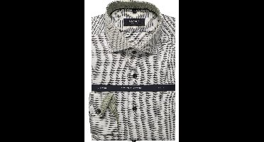 OLYMP SIGNATURE Tailored Fit Overhemd ML6 (vanaf 68 CM) grijs-groen
