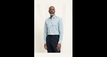 OLYMP SIGNATURE Tailored Fit Overhemd olijf, Gestructureerd