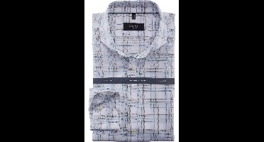 OLYMP SIGNATURE Tailored Fit Overhemd blauw, Ruit
