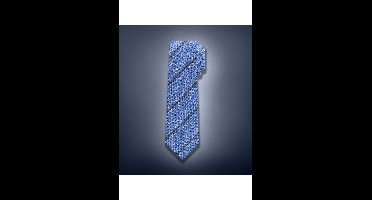 OLYMP SIGNATURE Stropdas blauw, Gestreept