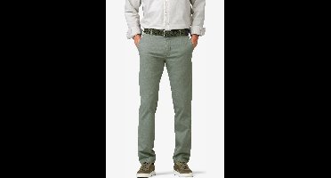 Meyer New York Modern Fit Chino groen, Effen