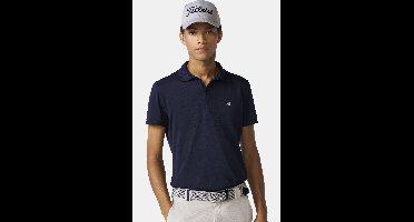 Meyer Slim Fit Polo shirt Korte mouw donkerblauw