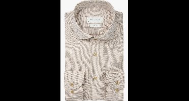 Profuomo Slim Fit Overhemd beige, Effen