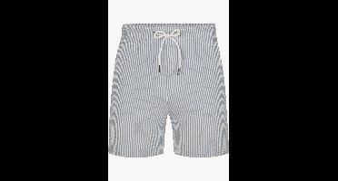 Profuomo Slim Fit Zwembroek blauw, Gestreept