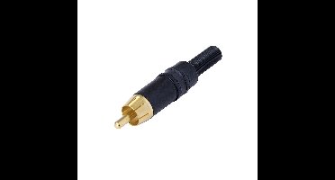 Connector RCA Male Metaal Zwart