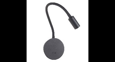 Wandlamp | 8 cm | accu wandlampen | E27 | zwart | metaal | functionele verlichting, trendy