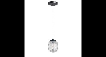 Hanglamp | 10 cm | Kristel | G9 | transparant zwart | glas metaal | modern klassiek trendy