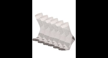Xtreme Compressiesokken Quarter 6-pack Multi White-35/38