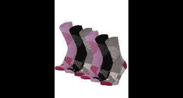 Xtreme Compressiesokken Quarter 6-pack Multi Purple-39/42